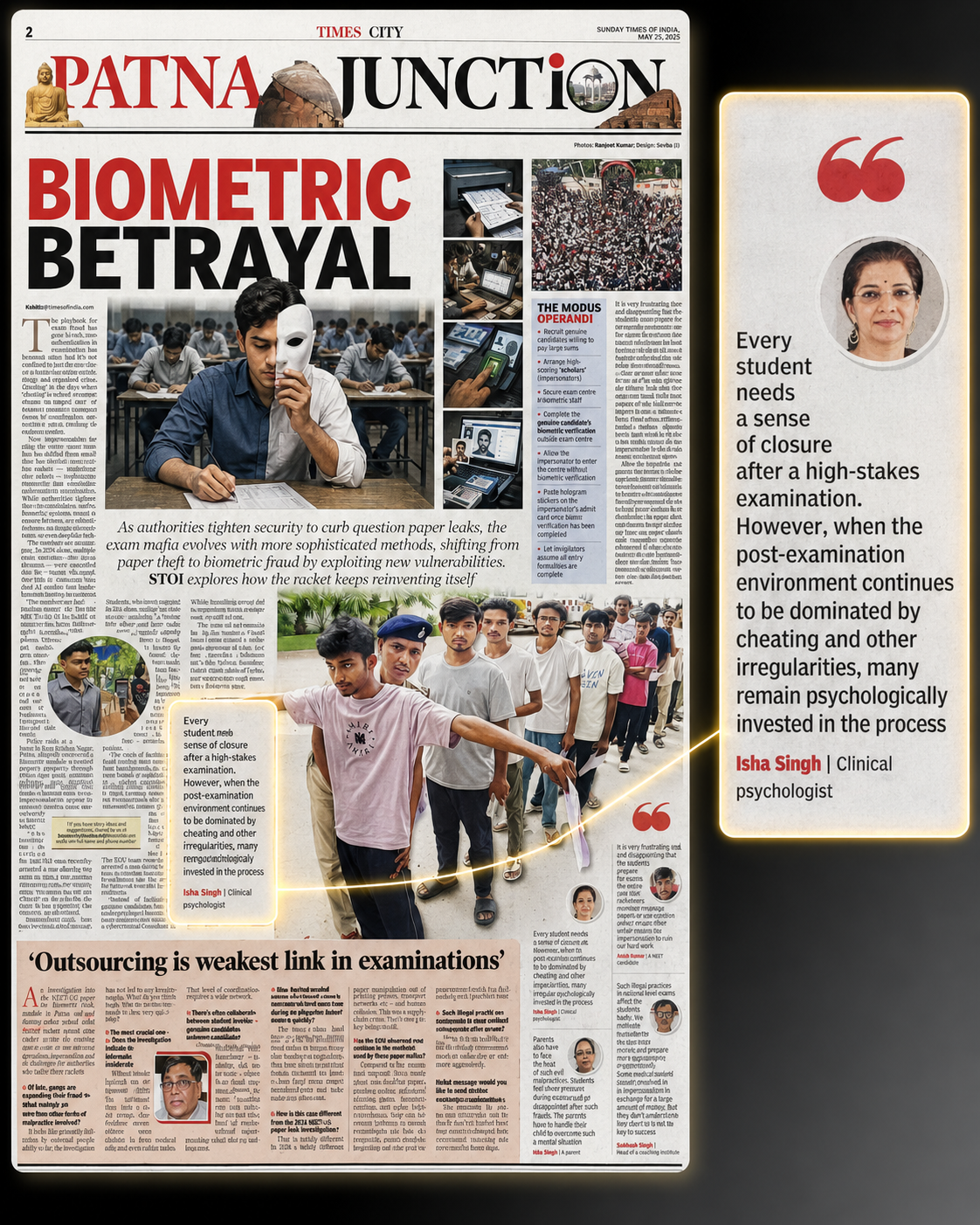 Times of India – Patna Junction: Biometric Betrayal